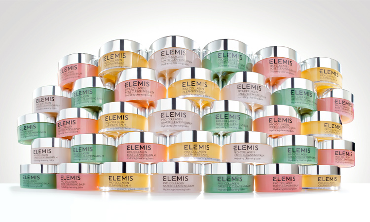Elemis Cleansing Balm stacked on top of one another.