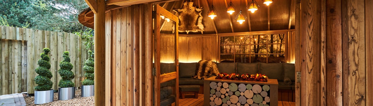 Relaxation room inside Aqua Sana Sherwood Forest