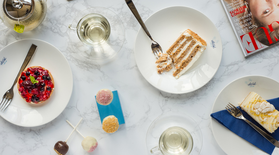 Selection of cakes