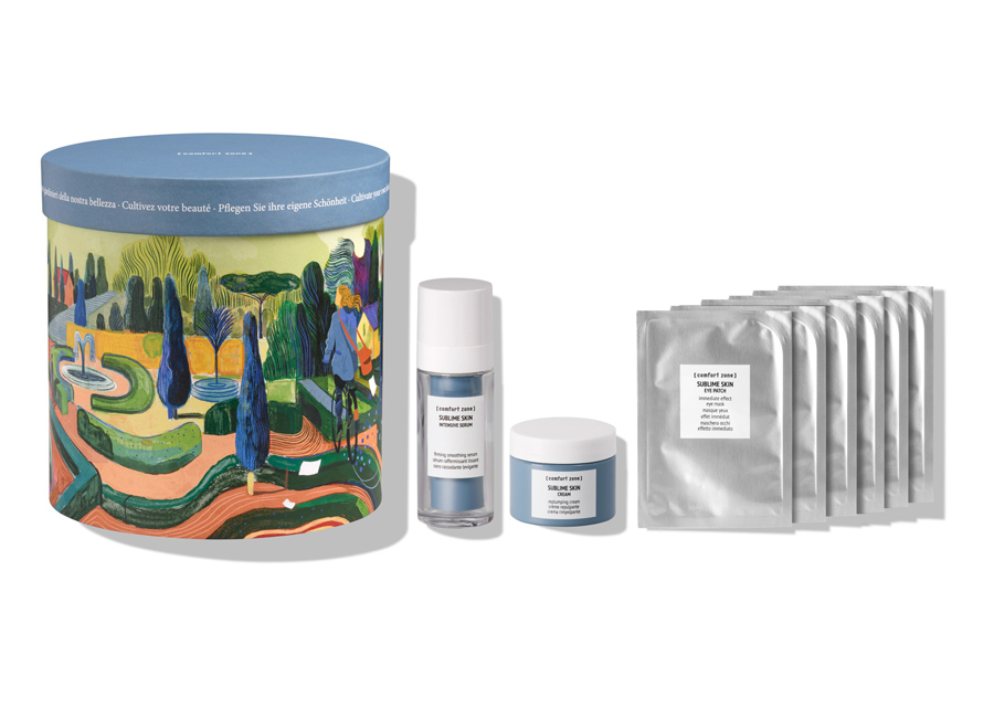 templespa products on top of gift box