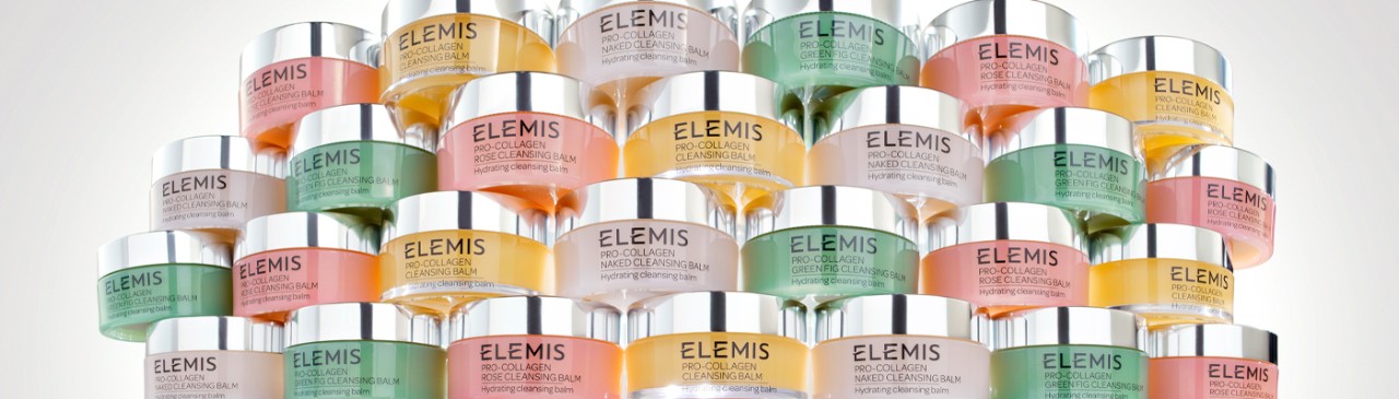 Stacked pots of Elemis Cleansing Balm.