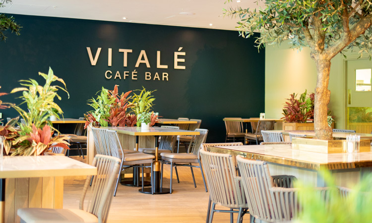 Interior of the Vitalé Café Bar at Woburn Forest.