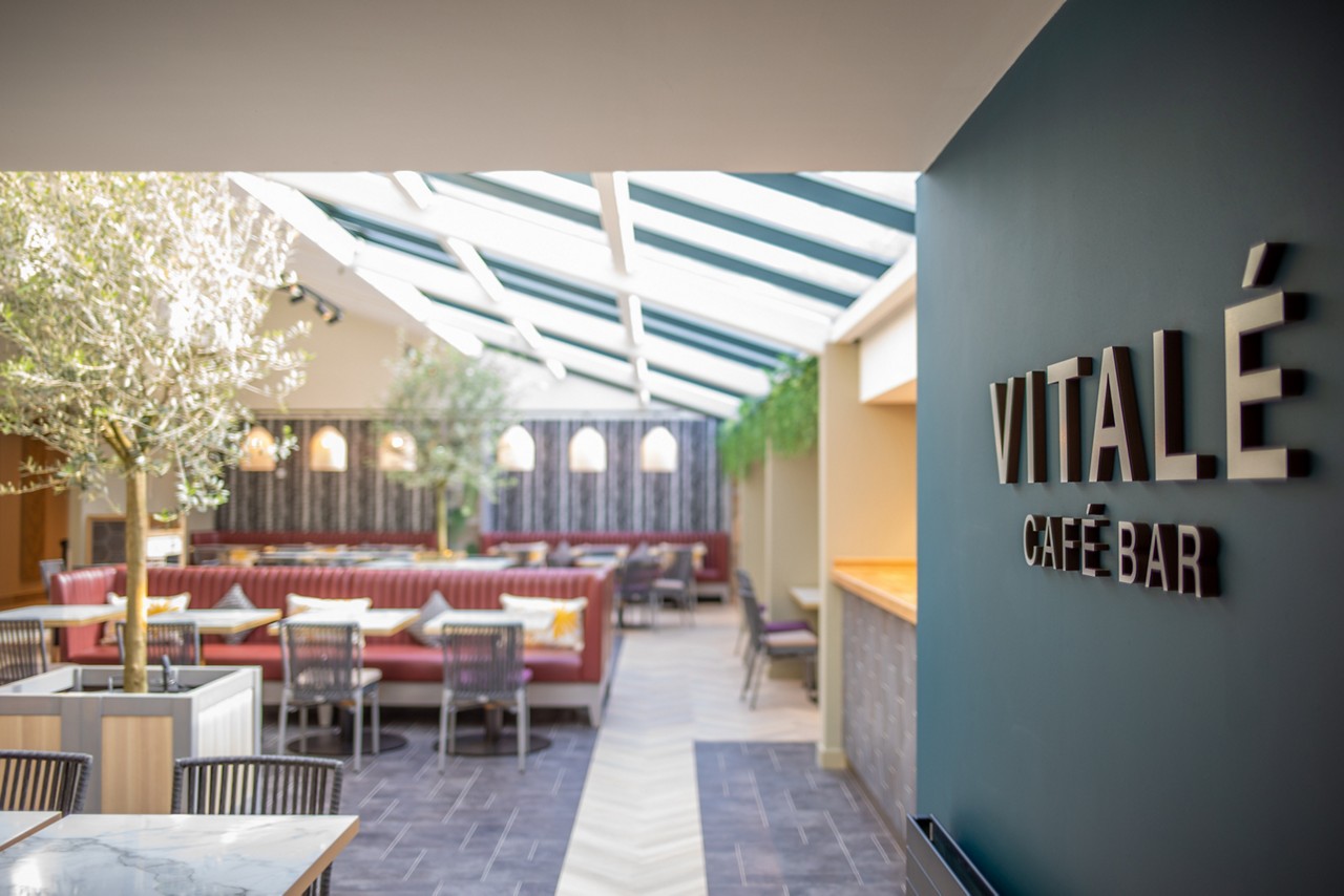Seating in the Vitalé Café Bar.