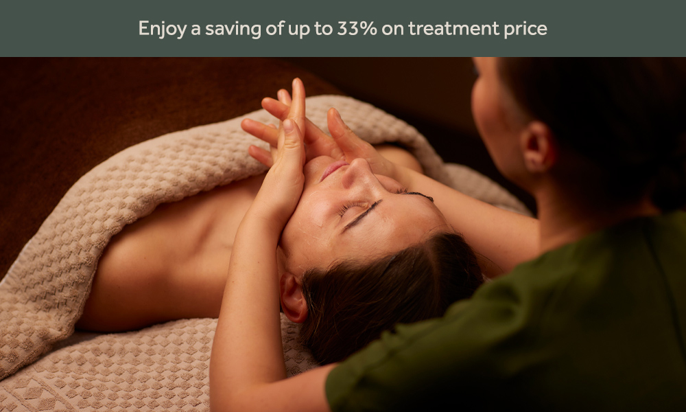 Woman having a facial from a trained therapist.
