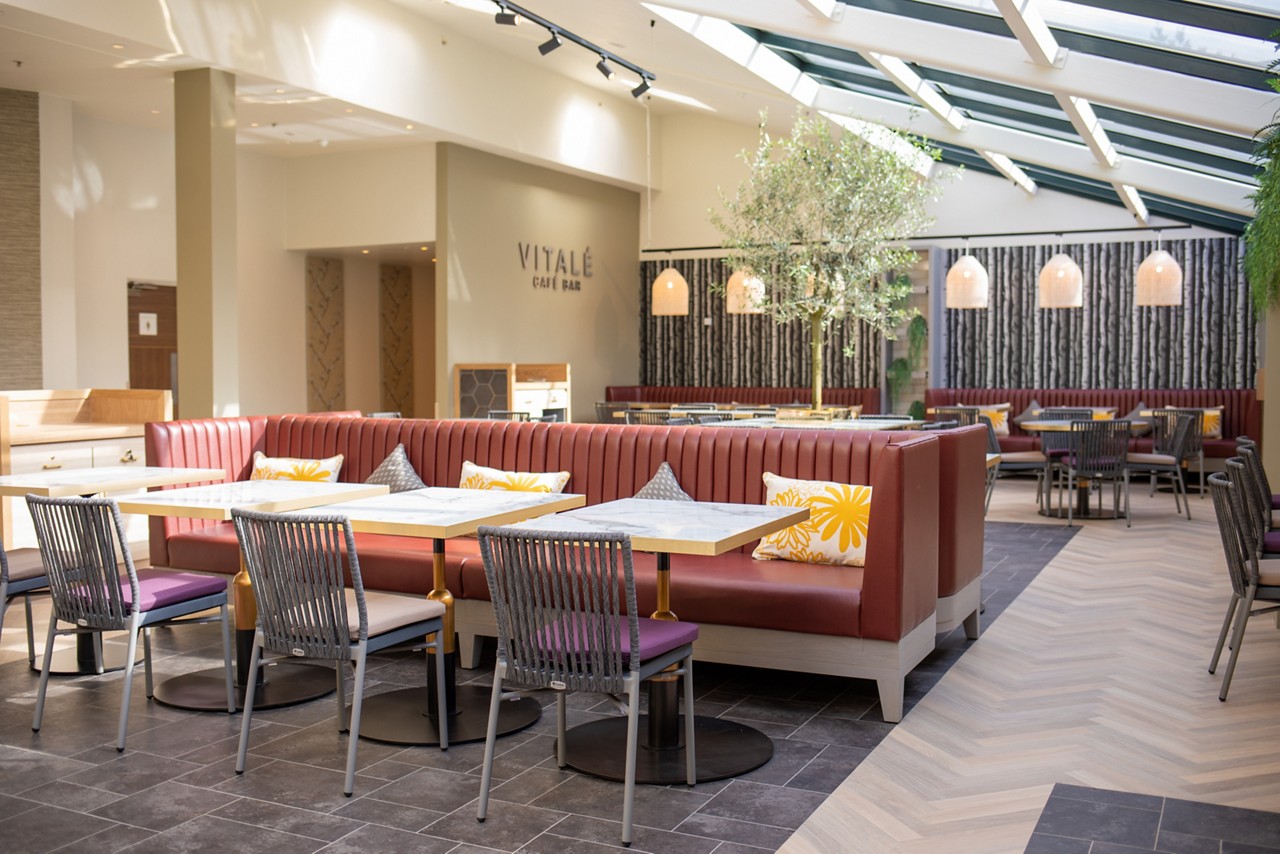Seating in the Vitalé Café Bar.