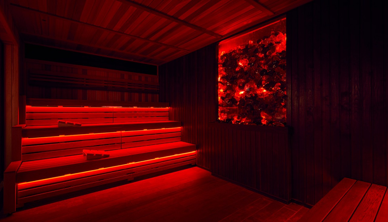 Glowing Lava Sauna.