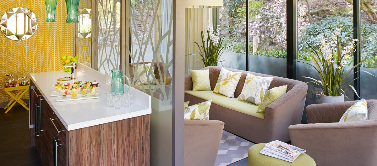 hideaway area with sofas 