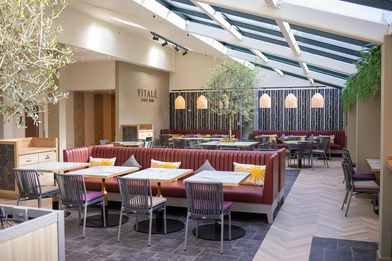 Seating in the Vitalé Café Bar.
