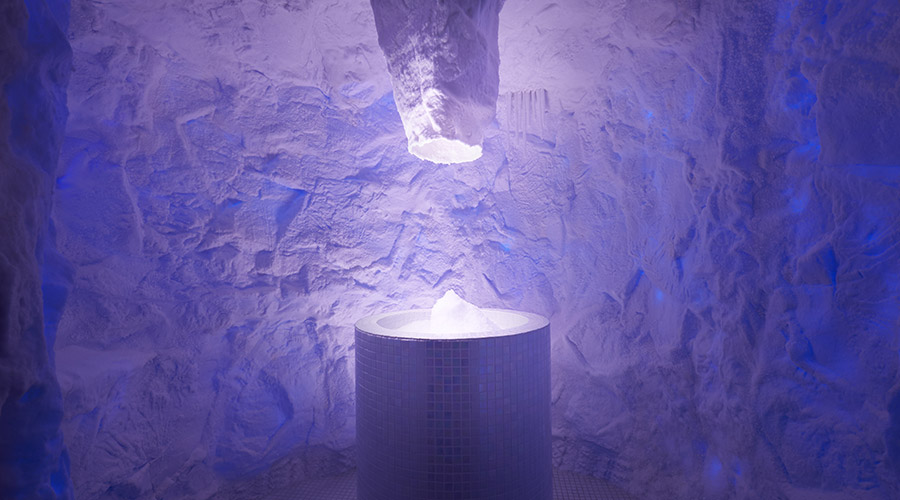 ice cave with ice dispenser 