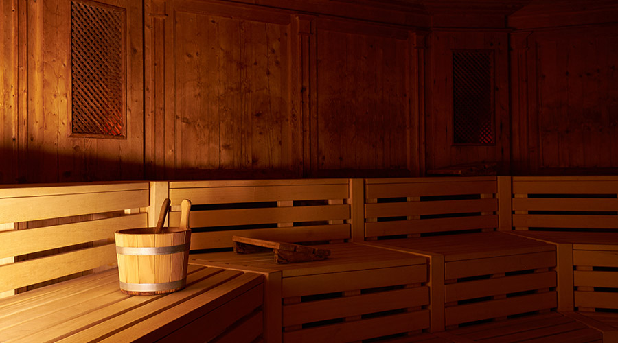 wooden sauna 