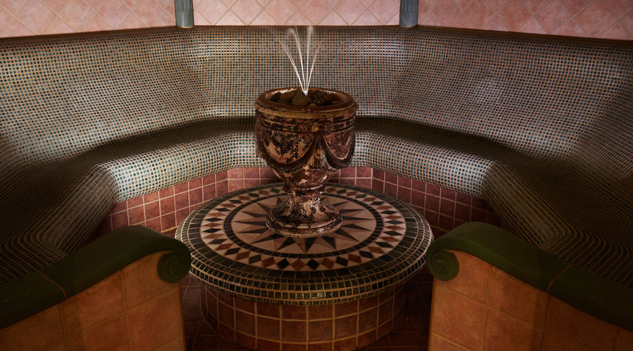 Inside of a decorative Laconicum.