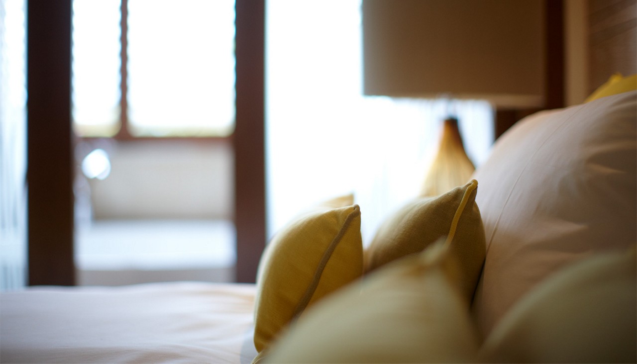 Close up image of soft bedding.