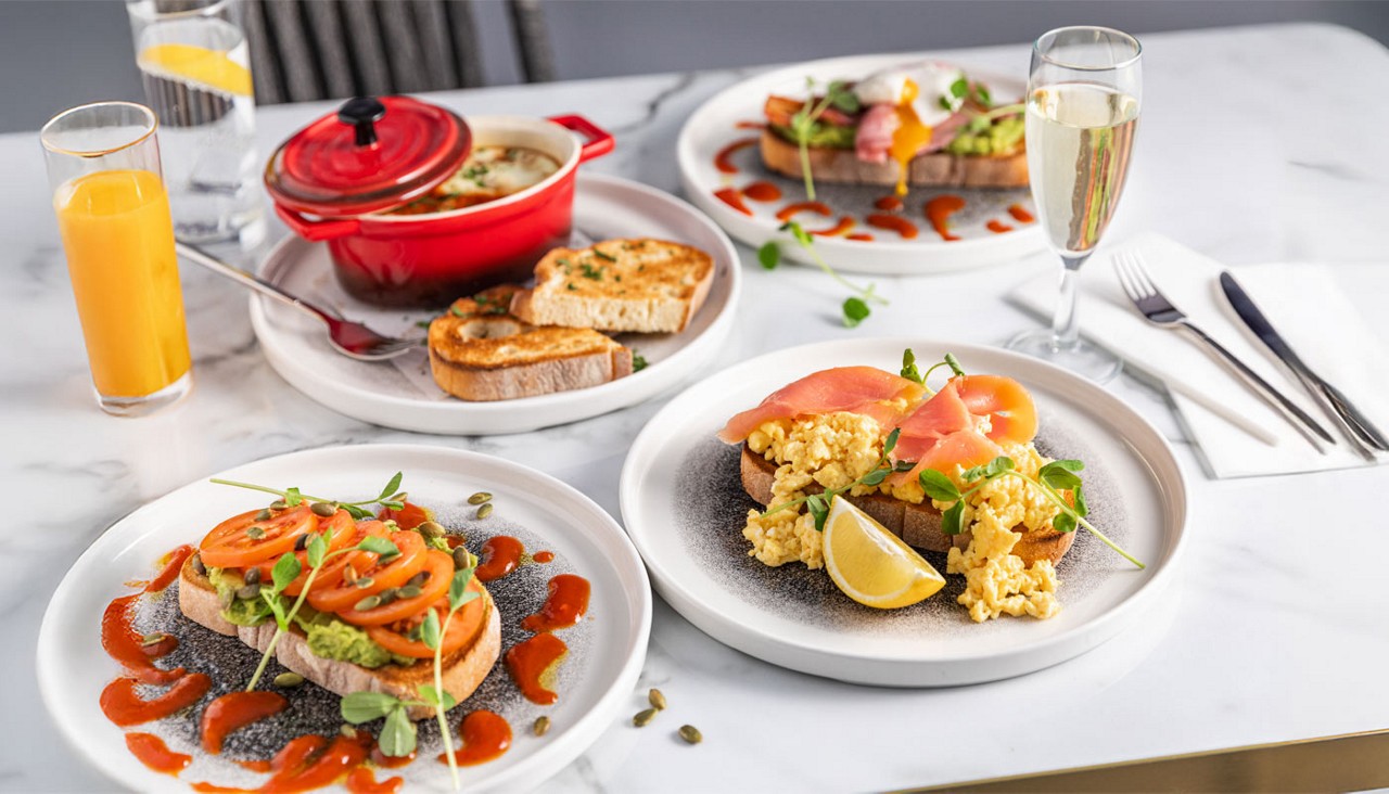 A selection of salads from the Vitalé Café Bar.