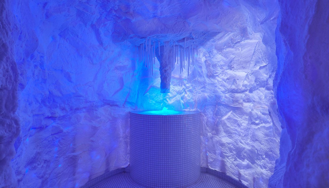 Glowing Ice Cave.