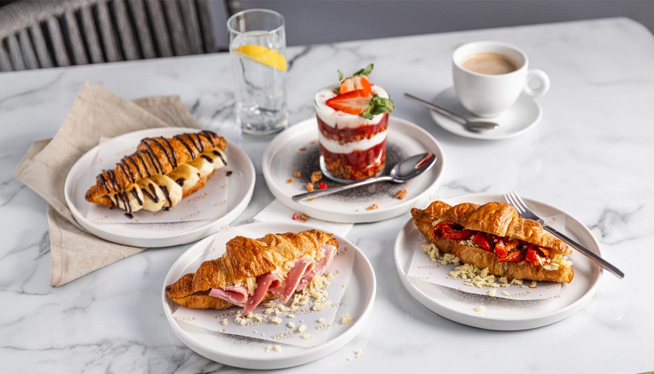 Croissants stuffed with sweet and savoury fillings.